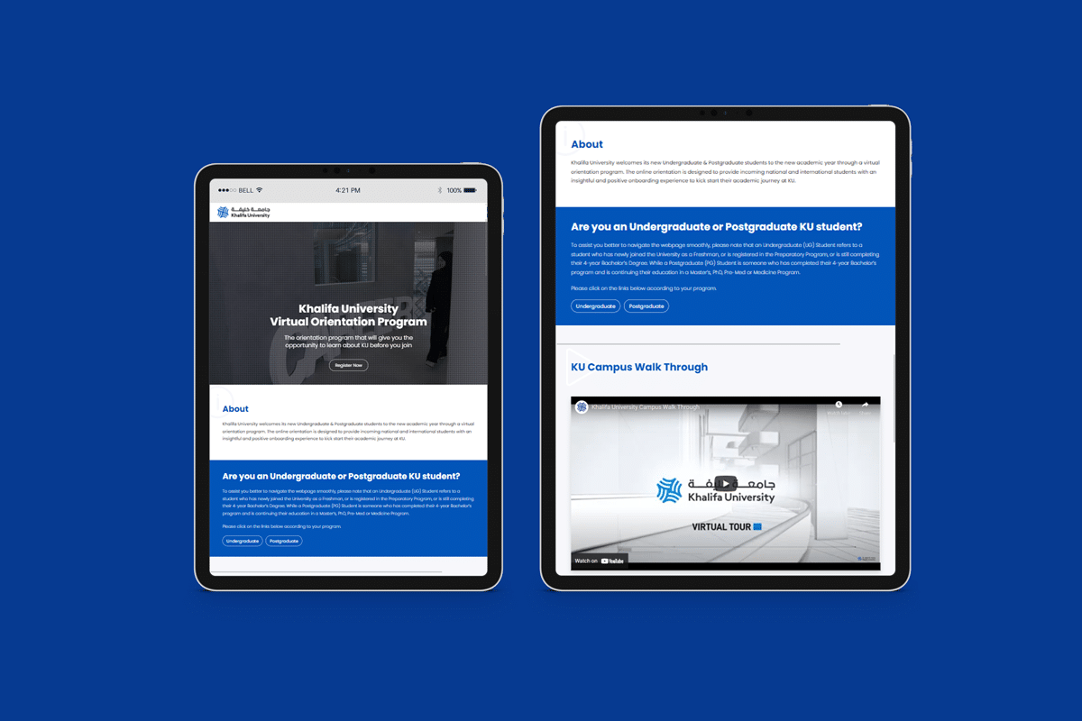 Khalifa University -Website 2