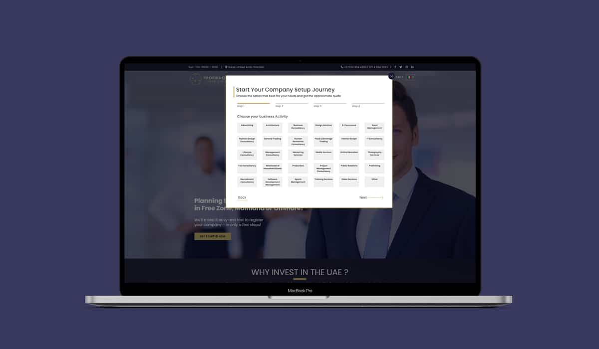 Profikuo Consultancy -Website 2